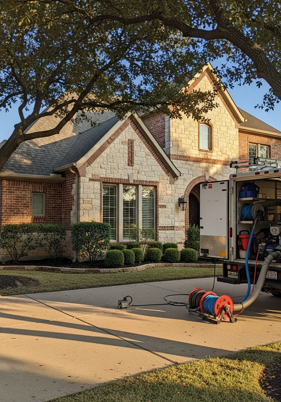 Southlake home exterior showing high-end architectural details and quality construction.